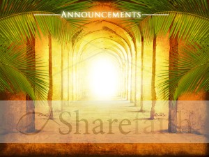 Hosanna Church Announcement Template