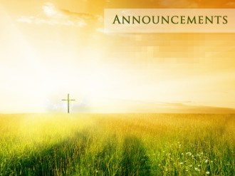 Easter Church Announcement Slide