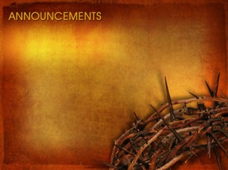 Good Friday Announcement Background Slide