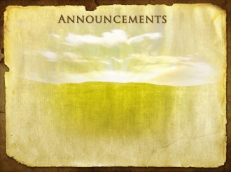 Yeshua Passover Announcement Background