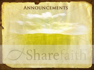 Yeshua Passover Announcement Background