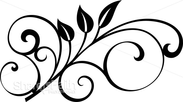 Sky And Earth Black And White Clipart
