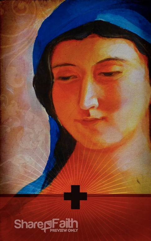 Mary The Mother Of Christ Bulletin Cover