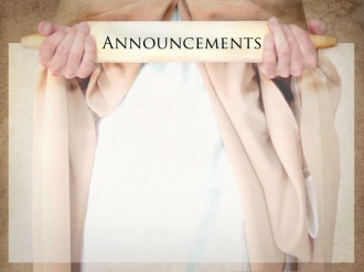 Serving Hands Announcement Background
