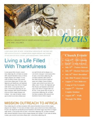 Bible Church Newsletter