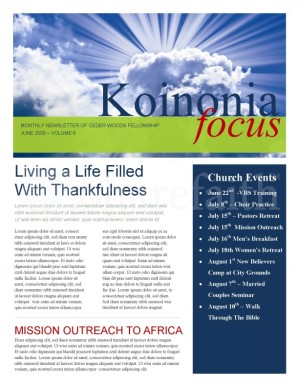 Church Newsletter