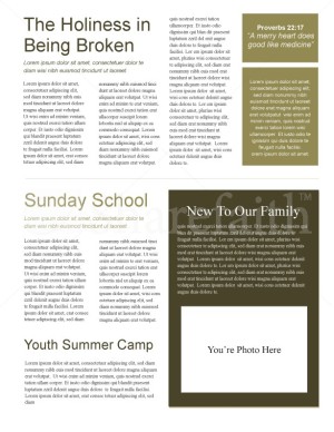 Church Newsletter Templates on Praying Hands Church Newsletter Template Newsletter Templates