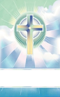 Glowing Cross Bulletin Cover Template