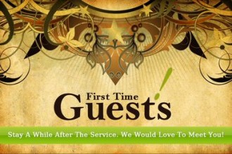 First Time Guests Church Video Loop