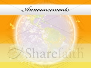 Missions Announcement Slide