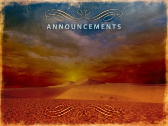 Intimate God Church Announcement Slide