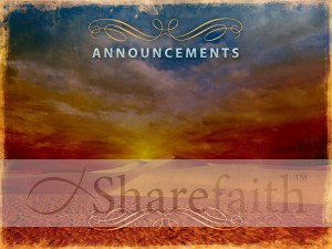 Intimate God Church Announcement Slide