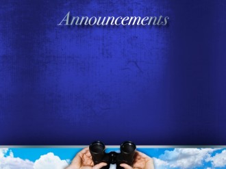 Scanning the Sky Church Announcement Slide