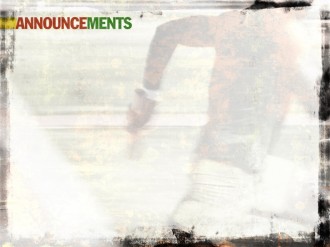 Running The Race Church Announcement Slide