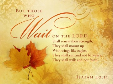 Wait On The Lord Sermon Presentation