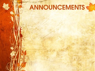 Fall Announcement Background Slide