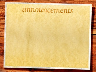 Paper And Wood Announcement Background Slide