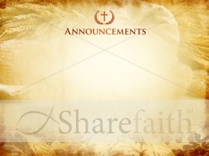 Harvest Time Announcment Slide