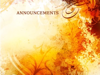 Fall Church Announcements Slide
