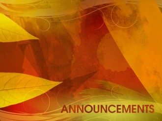 Fall Church Announcement Background