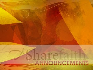 Fall Church Announcement Background