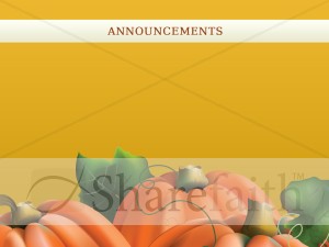 Pumpkin Church Announcement Slide