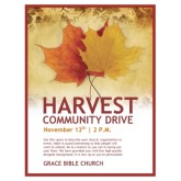Harvest Community Drive Church Flyer
