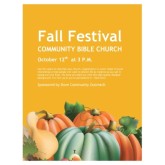 Fall Festival Church Flyer