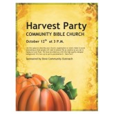 Harvest Celebration Church Flyer
