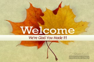 Fall Leaves Welcome Video Loop
