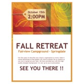 Fall Retreat Church Flyer