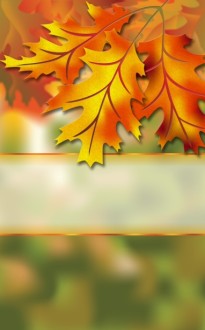 Autumn Leaves Church Bulletin