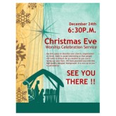 Christmas Eve Service Church Flyer
