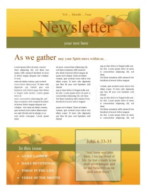 Harvest Time Church Newsletter