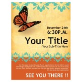 Church Flyer Butterfly