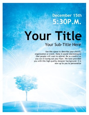 Blue Sky Church Poster