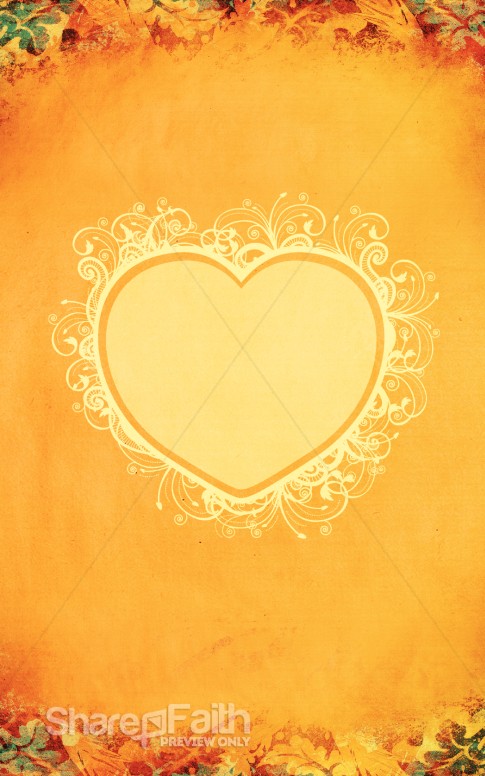 Thanksgiving Heart Bulletin Cover