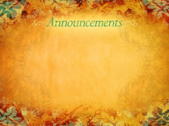 Thanksgiving Announcement Background