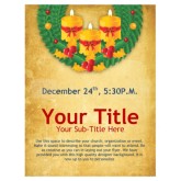 Christmas Wreath Church Flyer