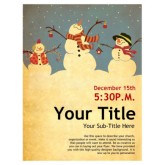 Snowman Christmas Flyer