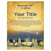 Christmas Cabins Church Flyer