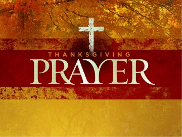 Thanksgiving Prayer Sermon PowerPoint