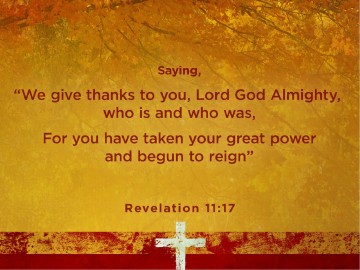 Thanksgiving Prayer Sermon PowerPoint