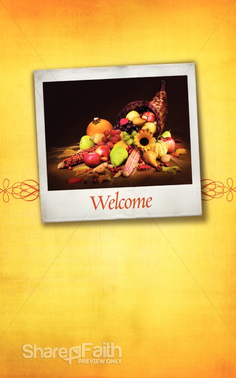 First Thanksgiving Bulletin Cover