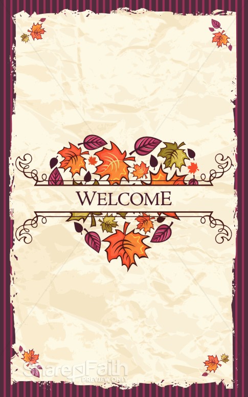 Thankful Church Bulletin Cover
