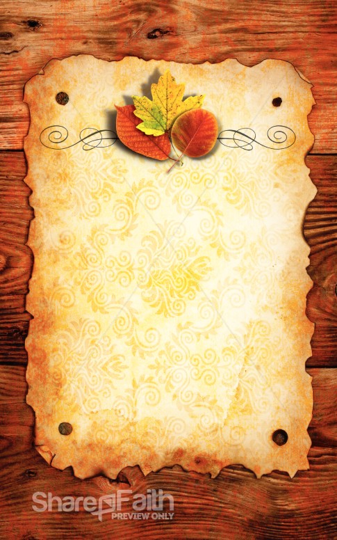 Thanks Offering Bulletin Cover