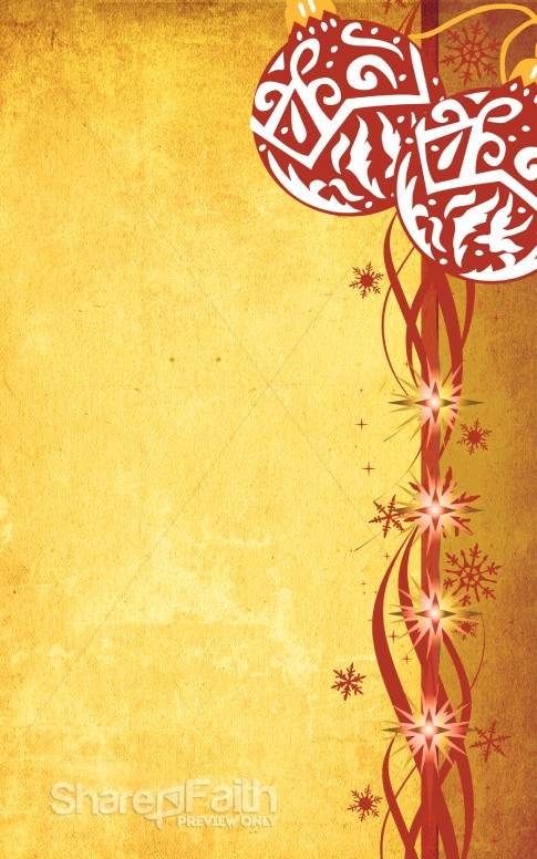 Christmas Decorations Bulletin Cover