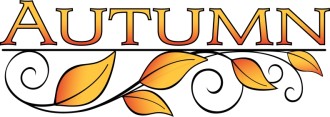 Autumn Leaves Word Art