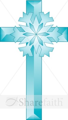 Cross Snowflake Clipart