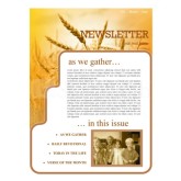 History Of Thanksgiving Newsletter Template